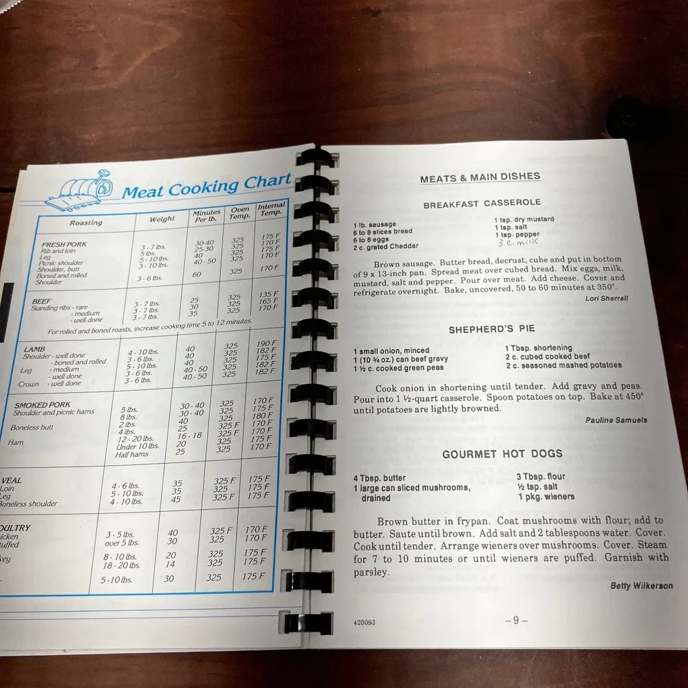 Feeding Our Flock Mosley Regular Baptist Church 1993 Volume II Cookbook